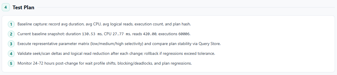 AI Tune v2 canonical classification showing index health BALANCED and risk HIGH